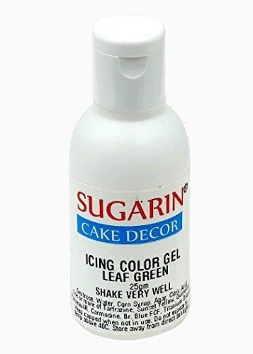 Sugarin Leaf Green Icing Gel Color /Gel-Based Food Colour for Chocolate & Cakes