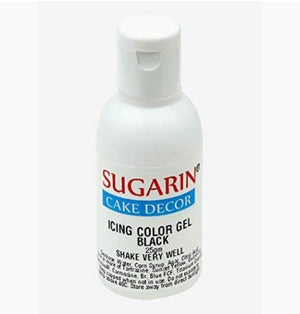 Sugarin black icing gel colour packaging