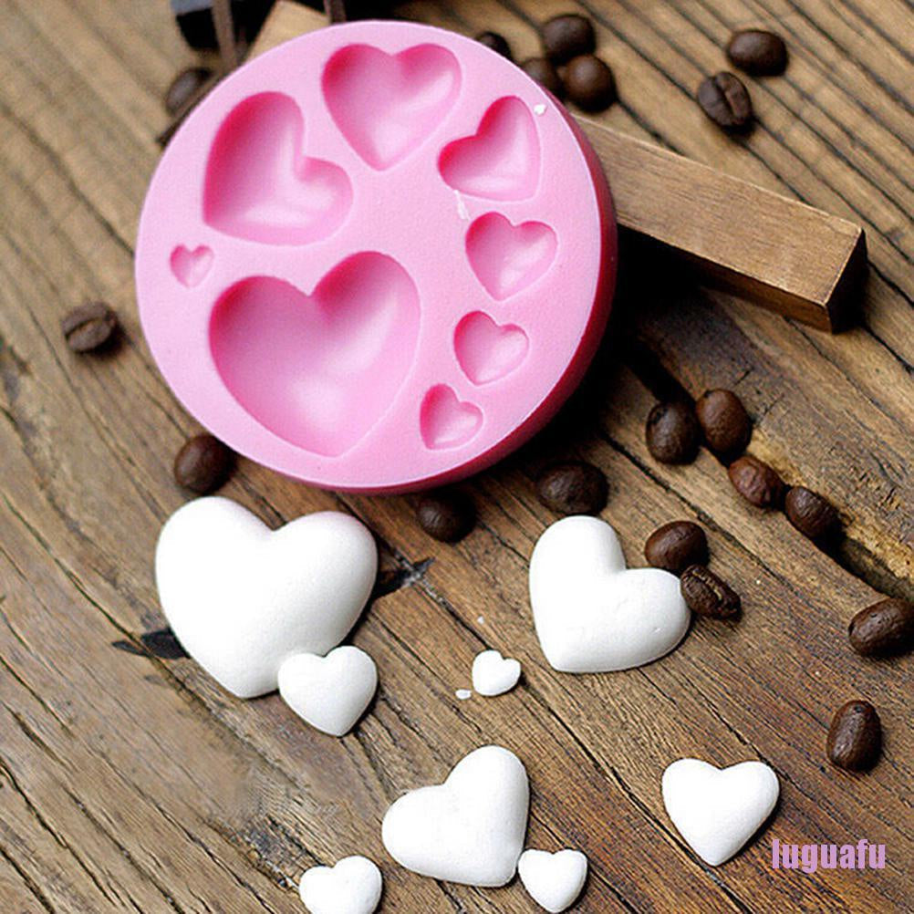 Heart silicone fondant mould