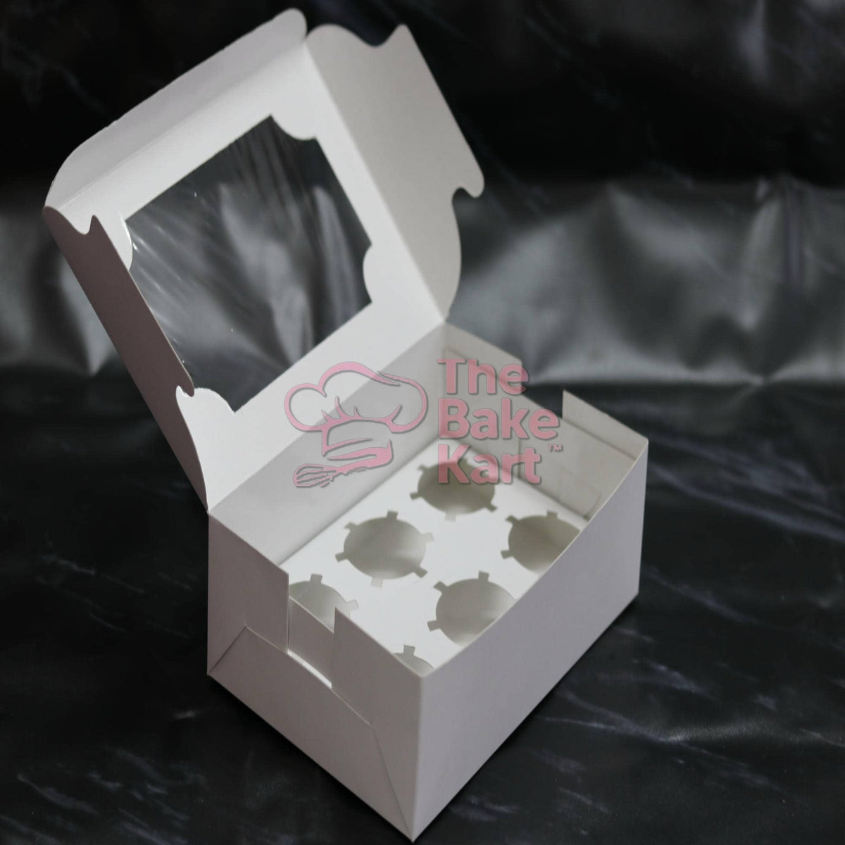 6 Piece Cupcake Window Box with Liner