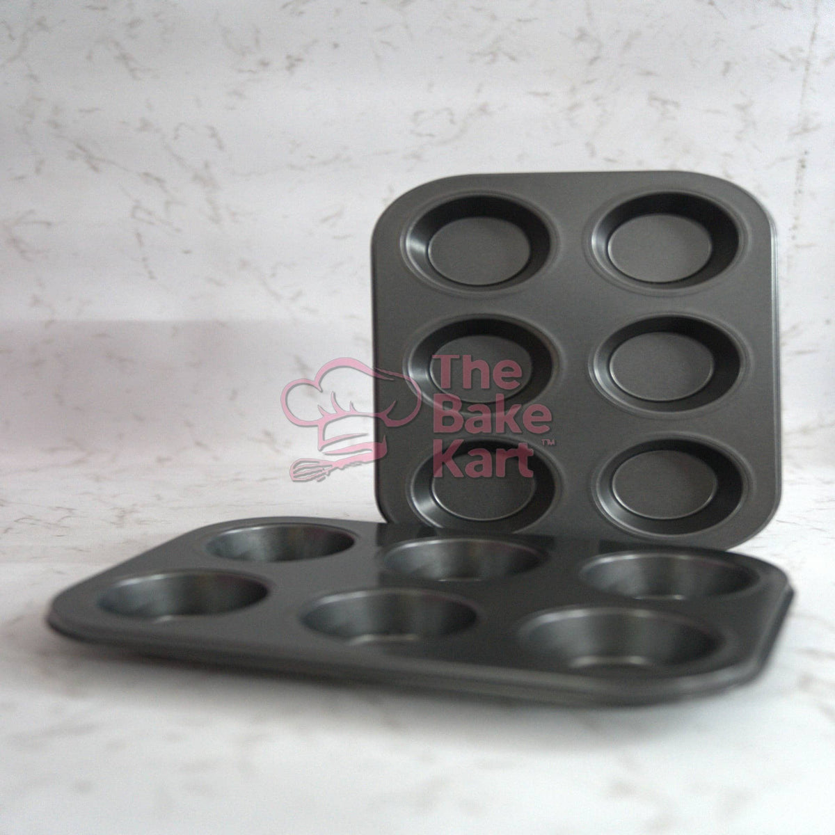 6 cavity cupcake non-stick Teflon baking tray