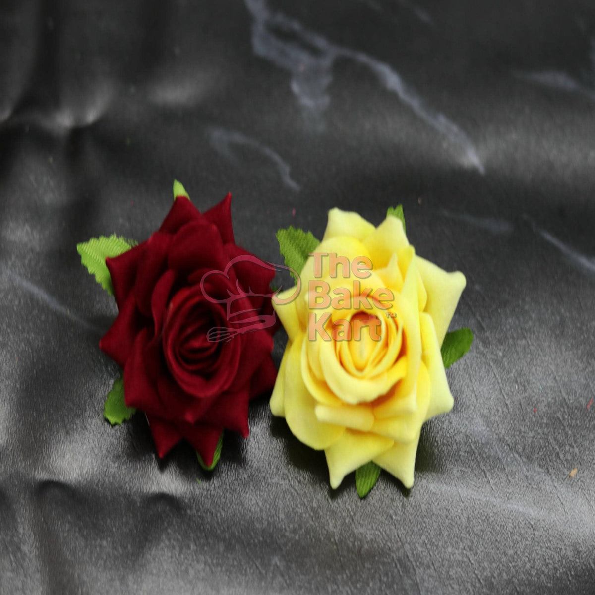 Flower velvet rose big for cake decoration