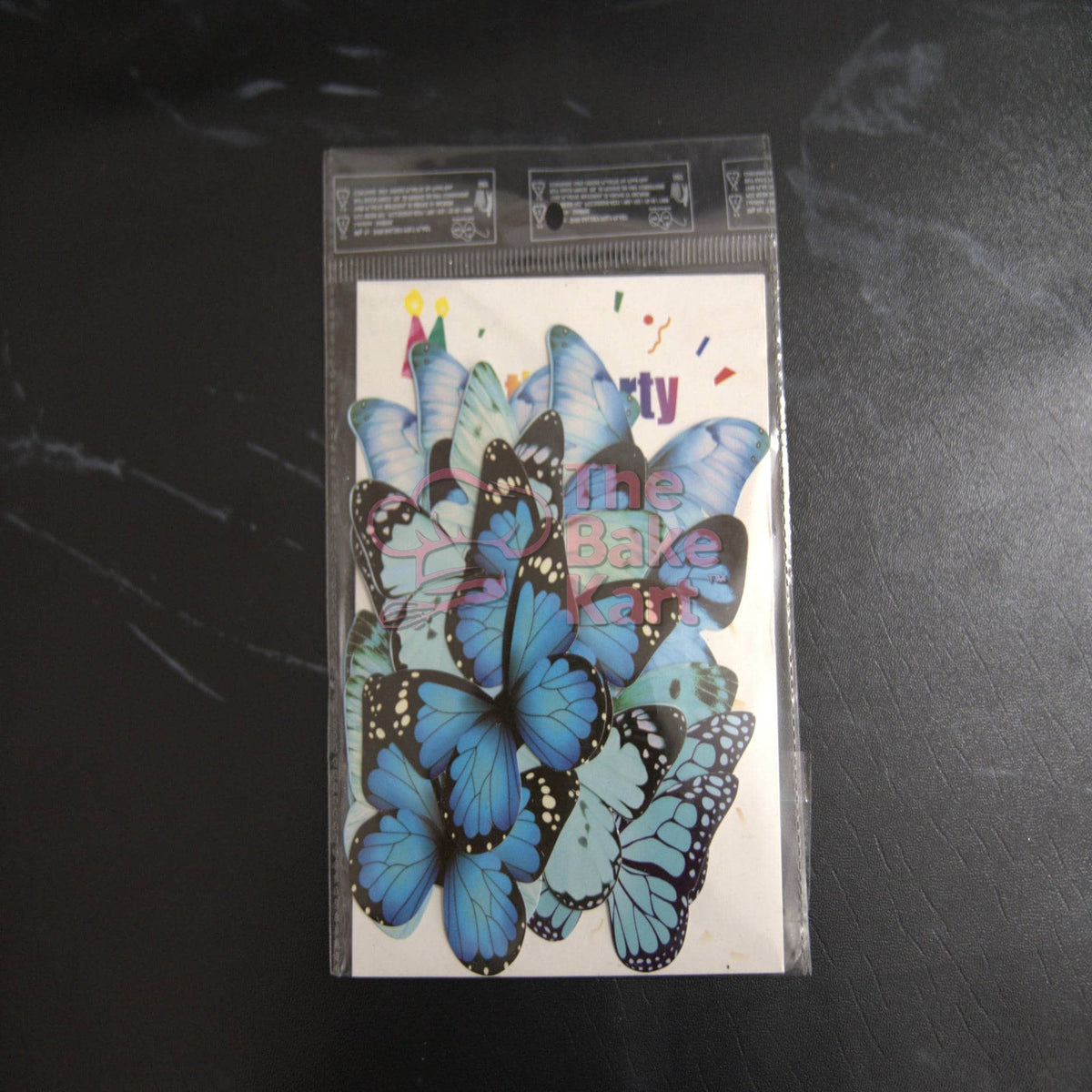 Blue Shade Butterfly Cake Toppers / Non-Edible Cake Decoration