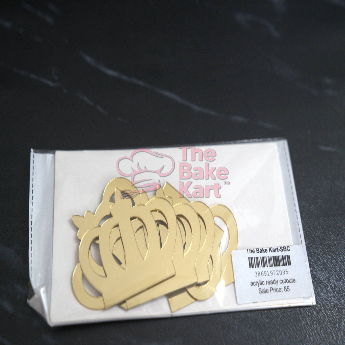 Crown Acrylic Cake Cutout / Decorative Cake Topper