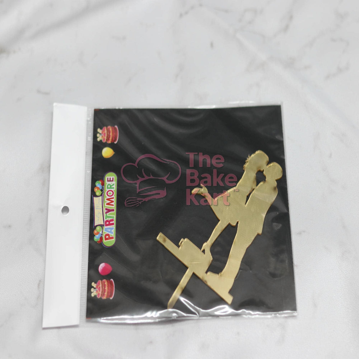 5 Inch Couple Acrylic Cake Topper / Anniversary & Wedding Cake Decoration