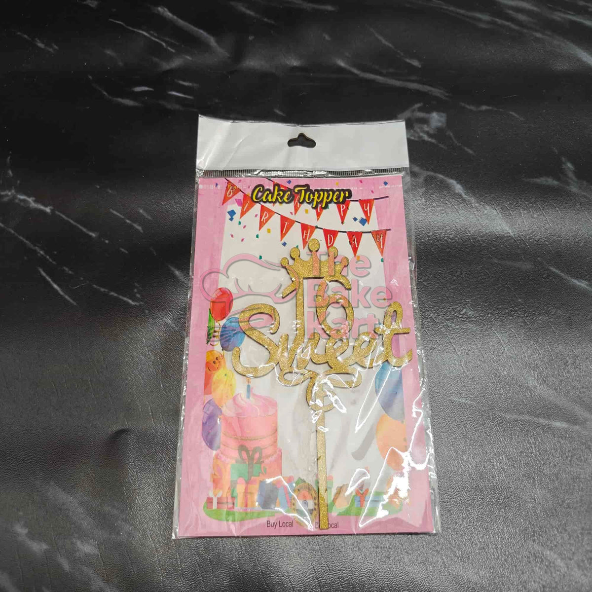 5 Inch Sweet 16 Acrylic Cake Topper / Birthday Cake Decoration