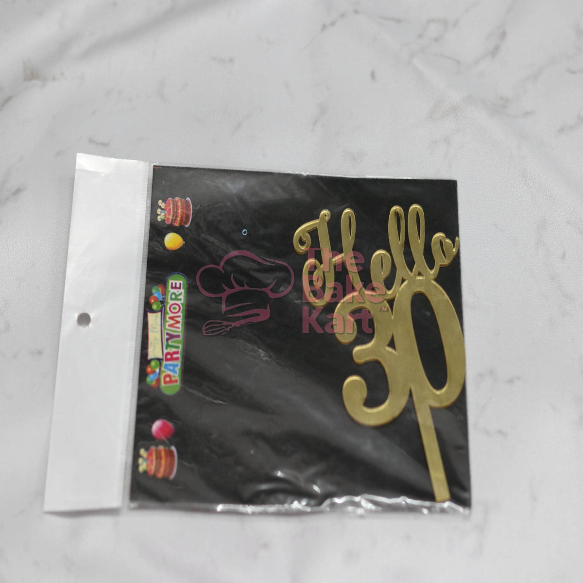 5 Inch Hello 30 Acrylic Cake Topper / 30th Birthday Cake Decoration