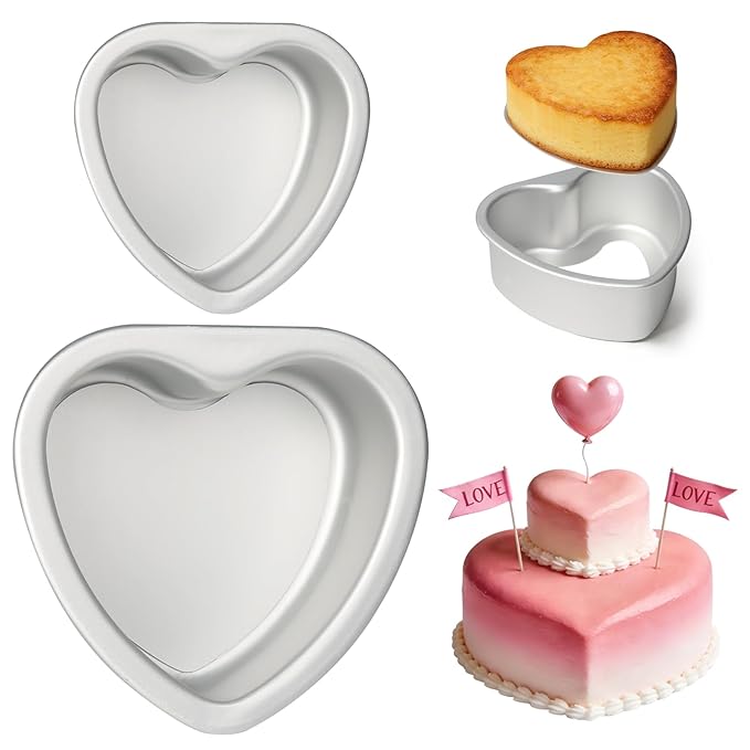 4 Inch Aluminium Heart Cake Tin / Heart Shape Baking Pan