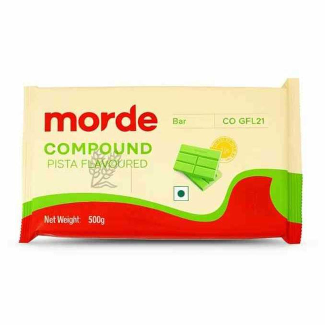 Morde Pistachio Compound Chocolate 500g for Baking