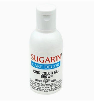 Sugarin brown icing gel colour packaging