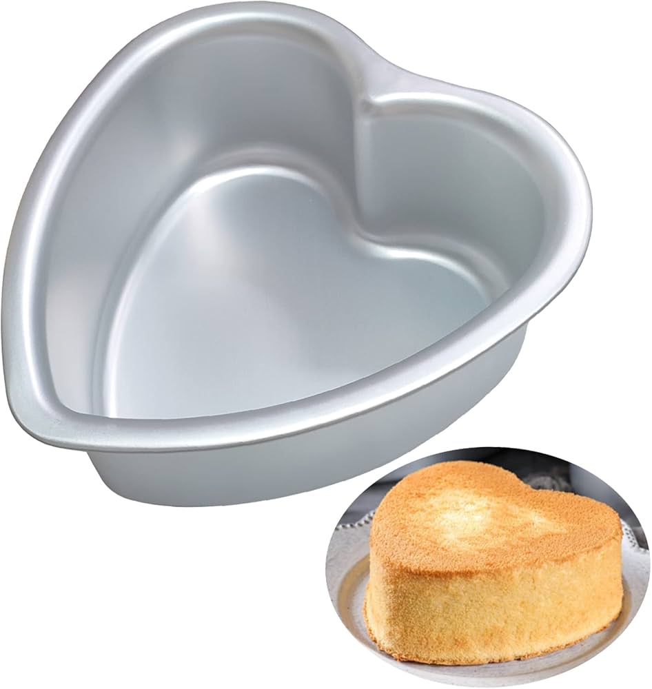 Aluminium Heart Tin 6 Inch For Baking