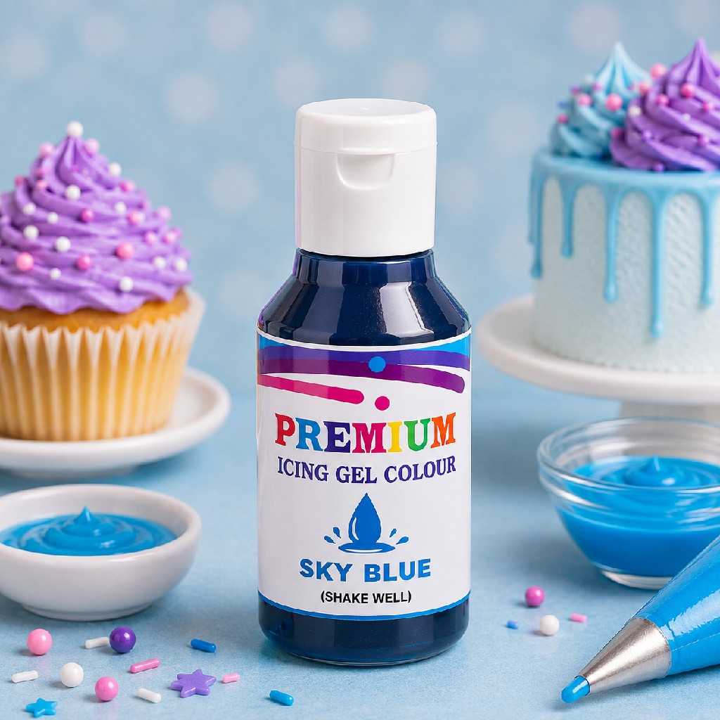 Bakehaven navy blue edible gel colour 20g alternate view
