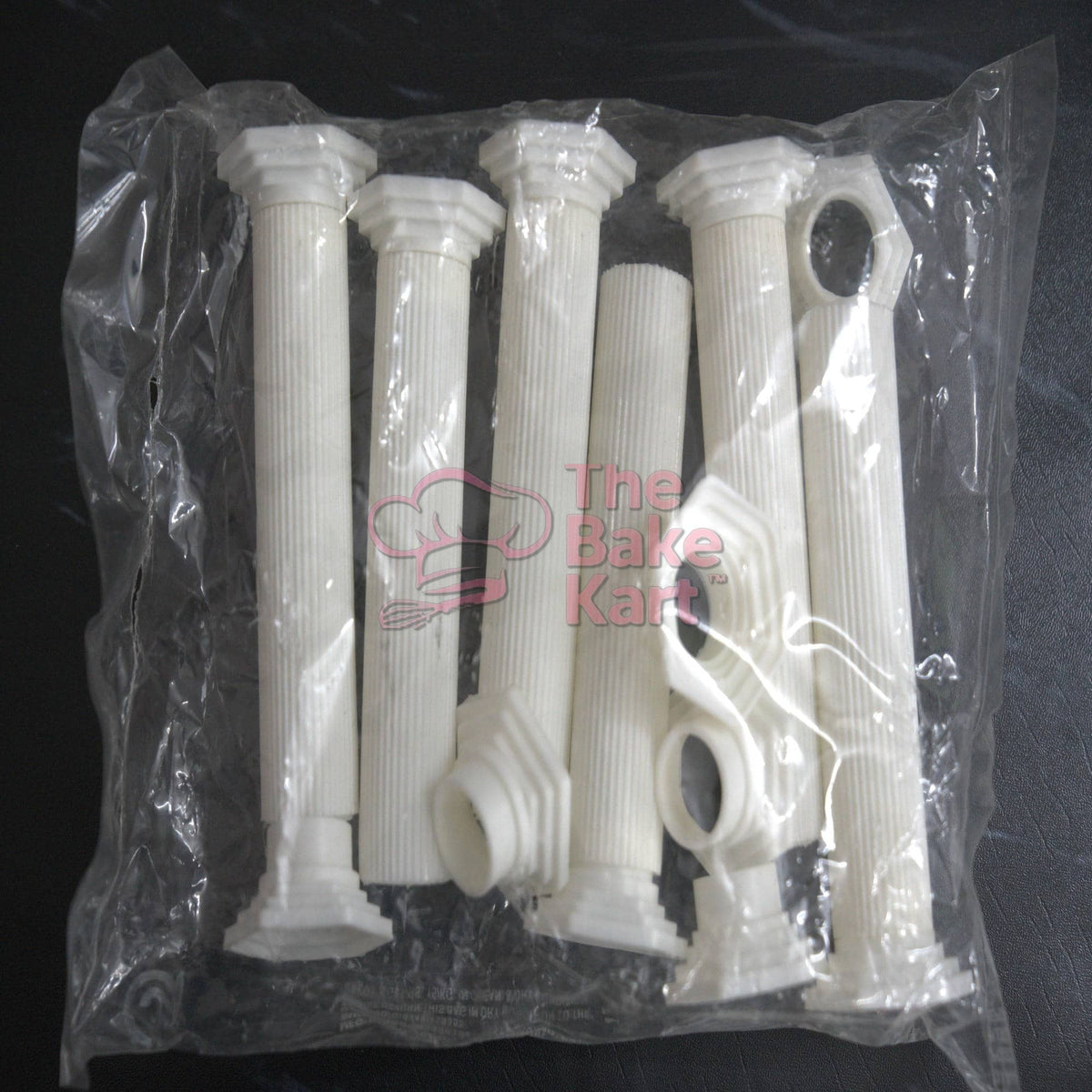 6 Piece Cake Pillar Stand Set / Tiered Cake Support Pillars