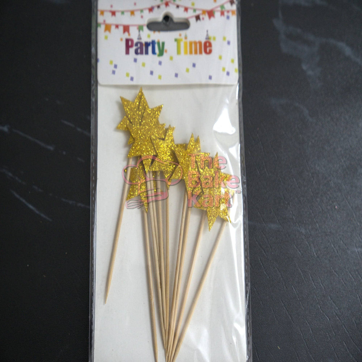 Glitter Star Cake Topper / Decorative Glitter Cake Decoration