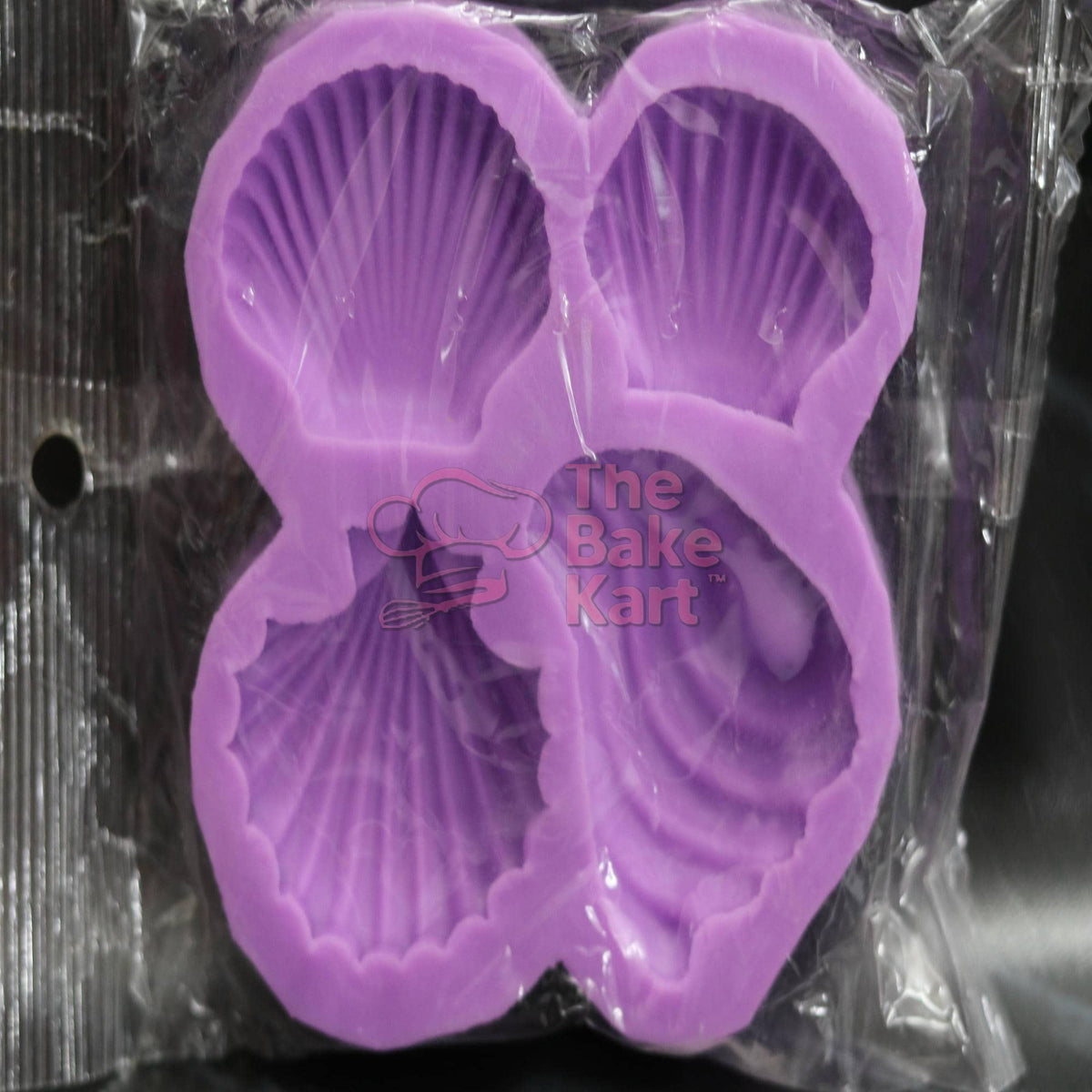 4pc Large Shell Silicone Fondant Mould