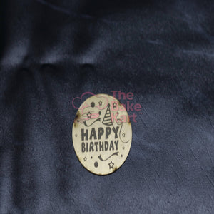 Acrylic Happy Birthday coin topper product view