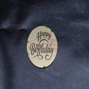 Acrylic Happy Birthday cake topper design