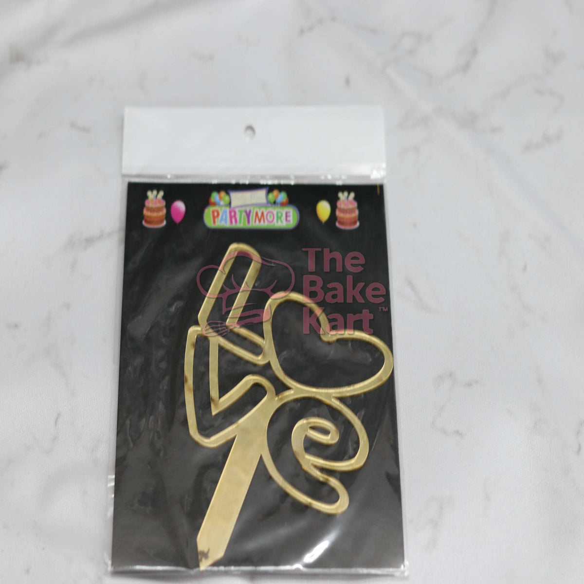 5 Inch Love Acrylic Cake Topper / Anniversary & Wedding Cake Decoration